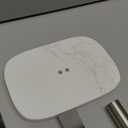 NearMoon T-Shape Hand Towel Holder-Bath Towel Rack-Standing with Balanced Base Towel Bar for Bathroom Kitchen Vanity Countertop, Modern Stand Towel Ring with Marble Base (14 Inch, Brushed Nickel)