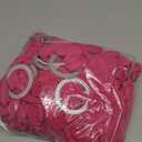 Peomeise 25pcs Fuchsia Spandex Chair Sashes with Buckle Slider for Wedding, Party Decoration