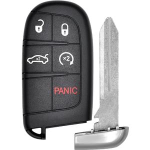Vurkcy Key Fob Replacement for 2011-2018 Dodge Charger & Chrysler 300/ 15-18 Challenger/ 14-16 Dart Car Keyless Entry Remote Control, M3N-40821302 M3N40821302, 5 Btn