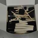 Foam Paint Brushes (48 Pack) 10 Sizes - Paint Sponge - Premium Foam Brushes - Lightweight & Durable - Sponge Paint Brush Assortment Ideal for Painting, Crafting, Acrylics, Stains, Varnishes (Black)