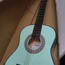 ADM Beginner Acoustic Classical Guitar 36 Inch Nylon Strings Wooden Guitar Bundle Kit for Kid Boy Girl Student Youth Guitarra Online Lessons with Gig Bag, Strap, Tuner, Strings, Picks, Socal Green