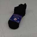 Champion Women's Low-Cut Socks, 6 Pack (5-9, Black Color Cs)