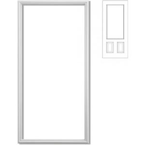 Pushglossy 22"x 48" Entry Door Frame Only Replacement Kit for 1'' Glass (Glass Not Included) 1 Lite Exterior Front Door Window Frame Replacement Grille Inserts Home Improvement Easy to Install Use