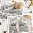 True North by Sleep Philosophy Cozy Flannel Warm 100% Cotton Sheet - Novelty Print Animals Stars Cute Ultra Soft Cold Weather Bedding Set, Twin, Grey Penguins 3 Piece