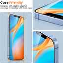 9H+ Tempered Glass Screen Protector for iPhone 13/14/13 Pro  2 Pack, Ultra-Thin 0.33mm Full Coverage, Bubble-Free Installation, Auto-Dust Removal, Case-Friendly, Crystal Clear HD Protection (Transparent)