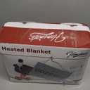 Homemate Electric Heated Blanket Twin Size - 62"x84" Heating Blanket Twin Size 1/2/4/6/8 Hours Auto-Off 10 Heat Level Over-Heat Protection Flannel Sherpa ETL Certification (01 - Light Grey)
