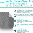 Sures Waterproof Chair Pads for Incontinence (22" x 21") - Washable, Waterproof Seat Protector - Chair Protector Seat Cover - Absorbent Pad for Bed, Seat, Car, Wheelchair & Recliner (Gray, 1 Pack)