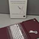 Harvopu Compatible for iPad Air 11 Inch/Air 5th 4th Generation Case with Keyboard - Folio Keyboard Cover with Pencil Holder for iPad Air 11-inch M4/M3/M2 (2026/2025/2024), Air 5/Air 4 (Mulberry)