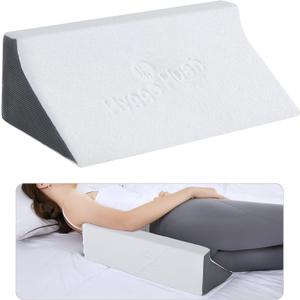 Wedge Pillow for Sleeping, Side Sleeper Body Back Positioners for Back Pain, Preventing Bedsores, After Surgery, Pregnancy Support, Ankle Support, Bed Wedge Pillow for Side Sleepers, White (20 Inch Length)