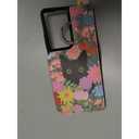 Shorogyt for Samsung S21 Ultra Wallet Case with Card Holder - Cute Designer Flower Cat Pattern Kickstand Magnetic Clasp Back Flip Folio Leather Phone Cases for Women Men Girls for Galaxy S21 Ultra