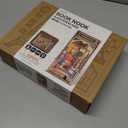 Rowood Book Nook,DIY Book Nook Kits for Adults,3D Wooden Puzzle Bookend Miniature Kit,Bookshelf Insert Decor Alley,Wood Craft Hobbies for Women/Men,Birthday Bookstore