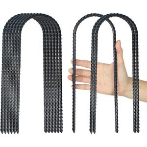 12 Pack Trampolines Wind Stakes, 12-Inch Extra Heavy Duty U Shaped Coated Rebar Stake Safety Ground Anchors Steel Trampoline Anchors for Huge Garden Decoration