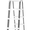 Intex 28076E Deluxe Pool Ladder with Removable Steps for Intex Pools with Wall Height of 48 Inch