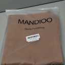 MANDIOO Set of 2 Faux Leather Decorative Throw Pillow Covers Modern Solid Outdoor Cushion Cases Luxury Pillowcases for Couch Sofa Bed 20x20 Inches Brown