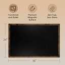 Loddie Doddie Magnetic Chalkboard & Magnet Board - 24 x 36 in, Rustic Wood Frame - Stain-Resistant Surface for Chalk Calendar - Photo & Note Organization with Magnet Display - Rustic Wall Decor