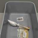 Cat Litter Box with High Sides Anti-Splashing for Indoor Cats Low Entry Kitty Litter Boxes (Grey)