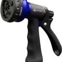 AUTOMAN Garden Hose Nozzle, Water Sprayer Nozzle with 7 Adjustable Watering Patterns, Slip Resistant Nozzle for Plants, Lawn, Washing Cars, Window Cleaning, Showering Pets & Outdoor Fun