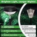 KVM Solar Lights Outdoor Waterproof, 6 Pack Bright Solar Pathway Lights, Multicolor & Warm White LED,Outdoor Solar Lights for Pathway Garden Yard Walkway Lawn Patio Landscape Decor (6)