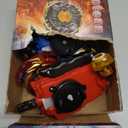 Gyros Turbos Set, 4D Arena Metal Fusion Battles Gyros, with Battling Top Launcher, Gift Sets for Kids,B174-1+B174-2