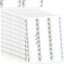 Lincia 20 Sheets 600 Pcs Wedding Greenery Leaf Address Labels Printable Elegant Eucalyptus Themed Self Adhesive Stickers Writable Paper Gift Tags for Envelope Printer Seal Mailing 1 x 2-5/8 Inch