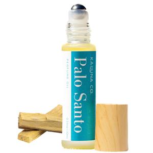 Palo Santo All Natural Pure Essential Oil Perfume Roll On with Organic Pure Jojoba Oil, Spiritual Well-Being, Small-Batch, Handmade in California