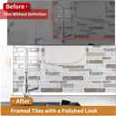 Wowstar 10 Ft Peel & Stick Trim, Flexible & Self-Adhesive Molding for Walls, Edges, Borders, Window Frames, Backsplash Tiles - White