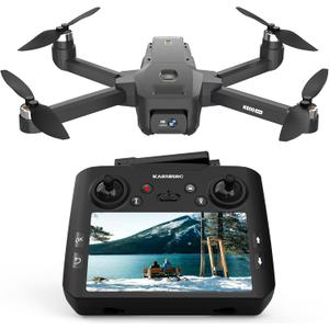 GPS Drone with EIS Camera for Adults, 4.5 Inch LCD Screen RC, Al Track with Professional GPS, Auto Return Follow Me for Beginner, Brushless Drones Foldable RC Drones Long Range, Handbag Under 249g
