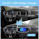 2+64G Car Radio for Dodge Charger 9 inch Touch Screen 2011 2012 2013 2014 Stereo,Wireless Carplay/Andriod Auto/Bluetooth/WiFi//EQ Audio/AM/FM/Navigation/AHD Camera