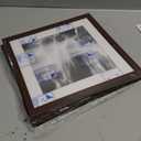 Americanflat 10x10 Picture Frame with Polished Plexiglass - Set of 2 - Use as 8x8 Frame with Mat or 10x10 Frame Without Mat - Galleria Collection - Gallery Frames for Tabletop and Wall - Mahogany
