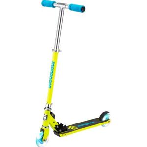 Mongoose Trace Kick Scooter for Youth Adult Boys and Girls, Quick-Release, Lightweight & Easy Folding Scooter, Bike Style Grips, Supports 176 lb Up to 220 lbs (Black/Blue)