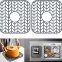 Sink Protectors for Kitchen Sink 12" 13" 16" 18" 19" 24" 26" 28" 29" 30" Silicone Sink mat| Silicone Kitchen Sink Mat for Bottom of Farmhouse(12"x11"x2 Center)