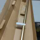 Brushed Gold Curtain Rod for Window 68-140 In, Crystal Ball End Drapery Rod 1 In Dia, 72-144 In Long Adjustable, Metal Single Rod, Acrylic Finials, Heavy Duty, Decorative Curtain Pole, For Bedroom Dorm