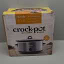 Crock-Pot 7-Quart Manual Slow Cooker, Family Size Serves 8+ People or Fits 6-lb Roast, Removable Stoneware with Warming Setting, Dishwasher Safe for Easy Cleanup, Charcoal