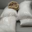 decorUhome Cozy Faux Fur Throw Pillow Covers 20x20 Set of 2 Decorative Soft Plush Striped Modern Farmhouse Boho Couch Pillow Cases with Velvet Back for Sofa Bed Living Room, Khaki Brown