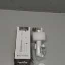 FoodVille MF09 3 in 1 Rechargeable Milk Frother Handheld Foam Maker with Charging Stand & 3 Stainless Steel Whisks (White without Case)