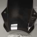 FATECIM 15.5" Smoke Motorcycle Windscreen Windshield Motorbike Wind Deflector Flyscreen Universal for Harley Davidson Honda Kawasaki Suzuki Triumph Yamaha Indian Victory with 7/8" or 1" Handlebars