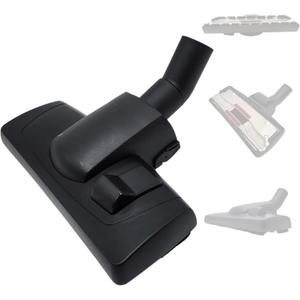 1.25 Inch Vacuum Brush Head Dual Mode - 1-1/4'' Vacuum Floor Brush Attachment Compatible with Small Shop Vac Craftman Rigid - Plus 1-3/8'' Hose Adapter for Shark Rocket HV301 HV371 HV372 Miele C1