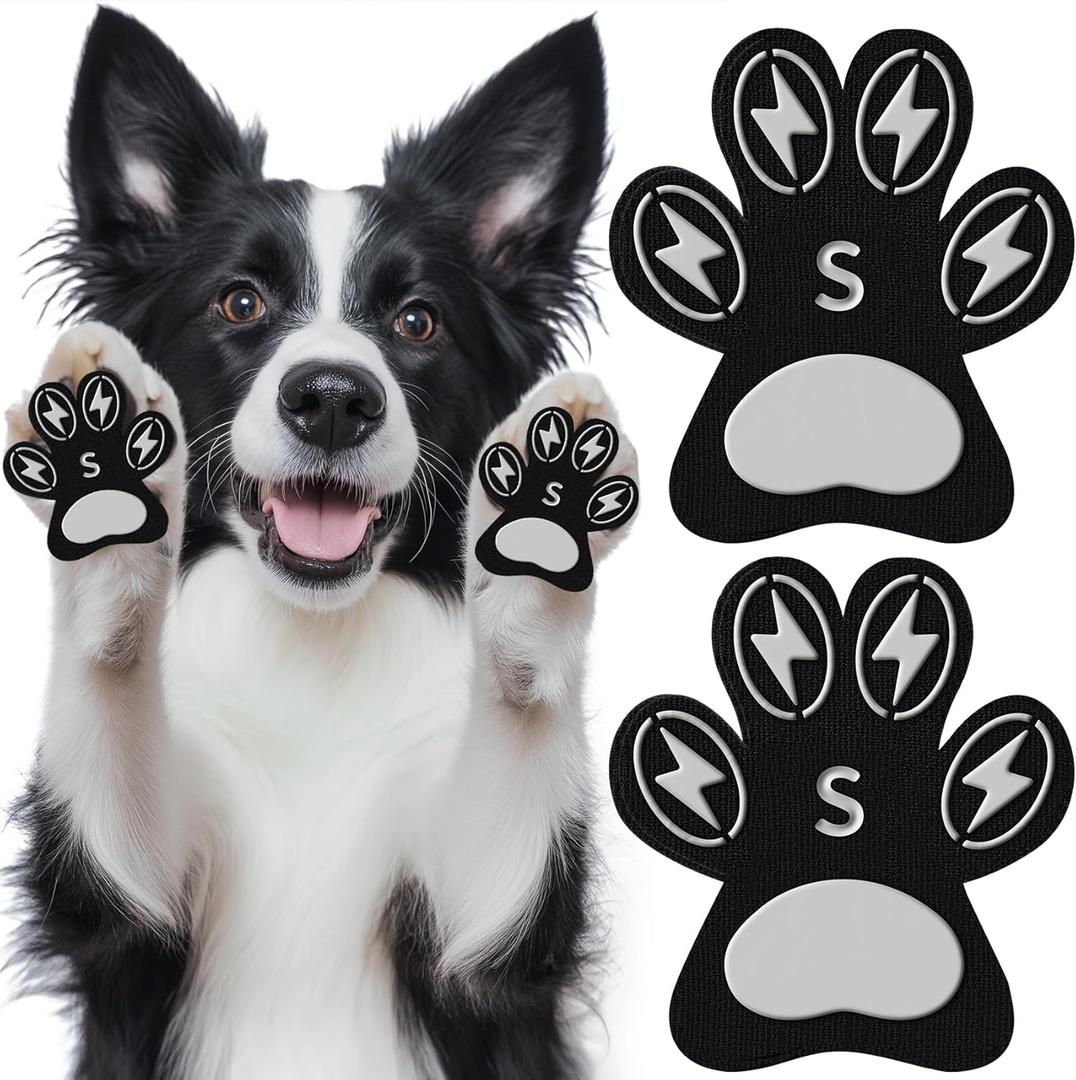 Anti-Slip Dog Paw Protectors for Senior Dogs - Traction Pads for Hardwood Floors & Hot Pavement, Durable Dog Paw Grips with Strong Traction (5 Sets, 20 Pcs) S (S -1.4''1.2'')