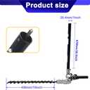 Kerlista Replacementparts Long Pole Hedge Trimmer Straight Shaft Attachment Compatible with Attachment Capable String Trimmers Polesaws and Powerheads (Black)