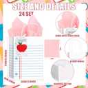Kolldenn 24 Sets Teacher Appreciation Gift Bags Lined Notebook theme Paper Bags with Tissue First Day of School Thank You Teachers Bulk Goodies for Graduation Party Supplies