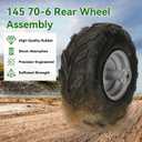 145/70-6 145/70/6 Mini Bike Rear Wheel for GMB100 Coleman CT100U