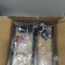 2-Light Flush Mount Ceiling Light Fixture, Industrial Black Metal Ceiling Light, Modern Rectangle Close to Ceiling Light for Hallway, Kitchen, Entryway