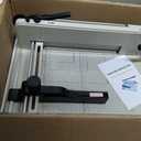 12 inch Heavy Duty Paper Cutter with HSS Blade, Industrial 400 Sheet Capacity Steel Paper Trimmer, Commercial Paper Cutter for Print Shop, School Crafting with Dual Safety Lock Protective Cover