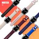 THWALK 6 Pack Sport Bands Compatible with Apple Watch Band Ultra 3/2/1 49mm, Series 11/10 46/42mm, 9/8/7 45/41mm, SE/6/5/4 44/40mm, 3/2/1 42/38mm for Women Men