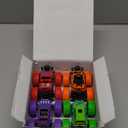 Monster Trucks for Boys, 4 Pack Pull Back Vehicles Cars for Toddlers, 360 Rotation 4 Wheels Drive Durable Friction Cars Powered Push and Go Toys Truck Playset Gift for 3 4 5 6 7 8 Year Old Kids Girls