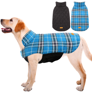 Kuoser Reversible Dog Jacket Waterproof Winter Coat
