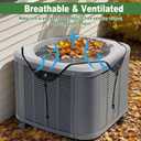 3 x Air Conditioner Covers for Outside Units 28" X 28", Breathable Mesh Central Air Conditioning Cover, Rain & Dust Resistant, Anti-Aging Universal Defener for All Season (White Mesh, 28" X 28")