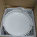 Foraineam 8 Inch Porcelain Round Salad Pasta Bowl Set 22 Ounce Deep Soup Plates White Catering Serving Bowls, Set of 4