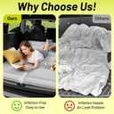 Foldable Car Bed for Mid-Size SUV Non-Inflatable Foam Mattress, Thick Portable Trunk Sleeping Pad, Odorless Cooling Material Air Mattress Alternative for Road Trips & Camp with Earplugs & Eye Mask, Medium