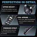 Front Struts Assembly Compatible for 2008 2009 2010 2011 2012 Nissan Rogue 2.5L Coil Spring Shock Absorber 11733 11734